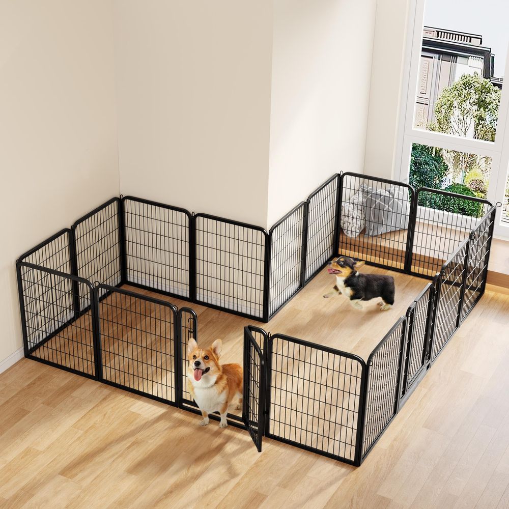 Dog Playpen Outdoor Puppy Exer - Outdoor Camping Dog Fence recensione e prezzo