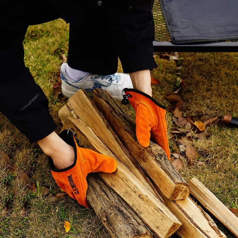 Heat Resistant BBQ Gloves, Cow - Outdoor Camping Tools recensione e prezzo