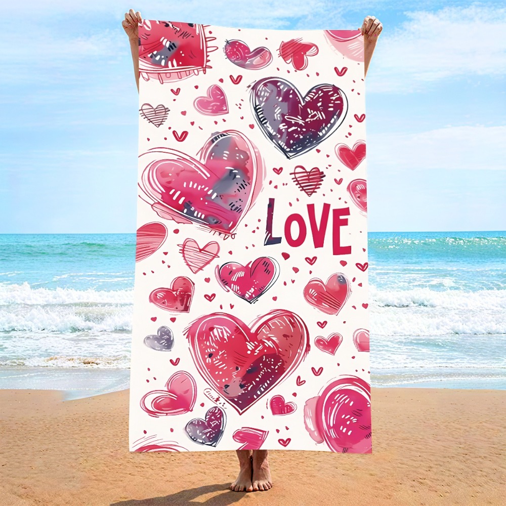 Heart Symbol Bath Towel 27x55i - Camp Towel Microfiber recensione e prezzo