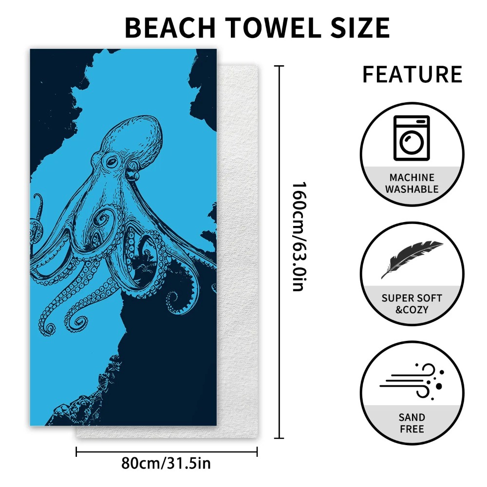 Mysterious Pattern Beach Towel - Camp Towel Microfiber recensione e prezzo