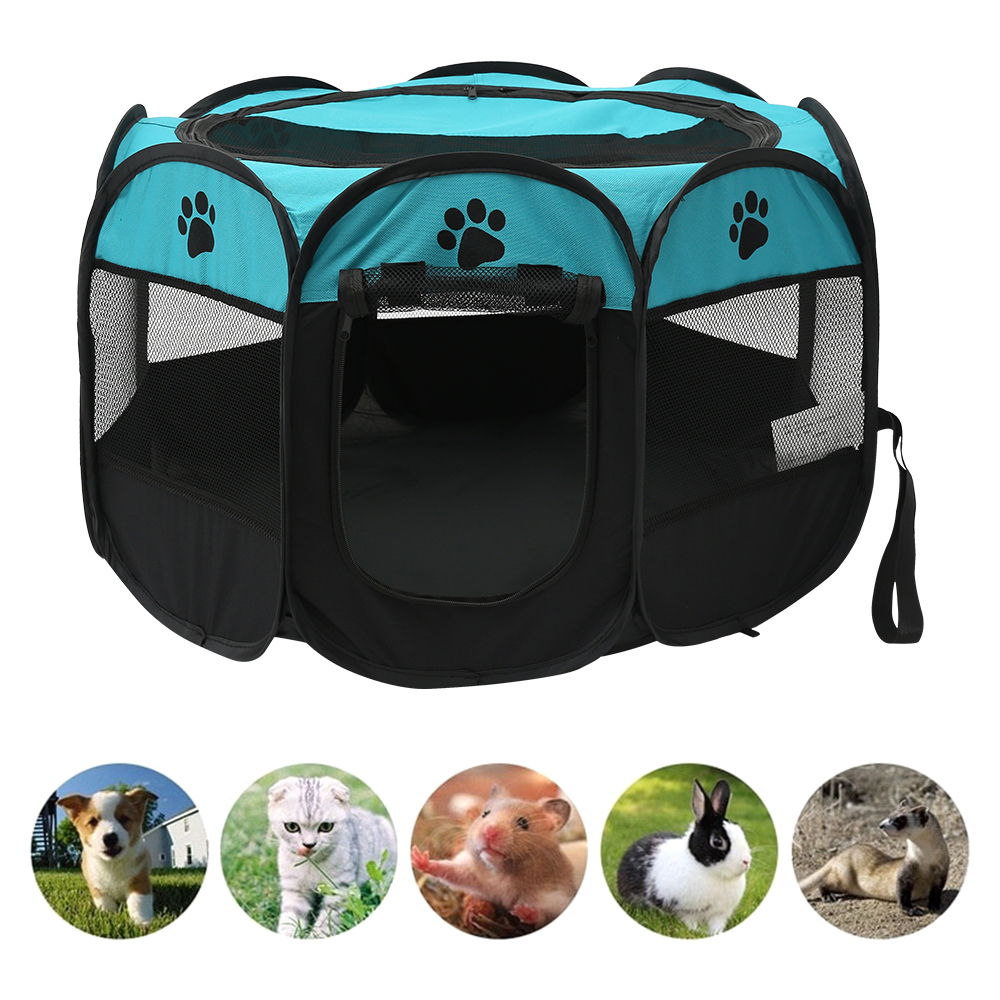 Folding Pet Tent Dog House Cam - Outdoor Camping Dog Fence recensione e prezzo