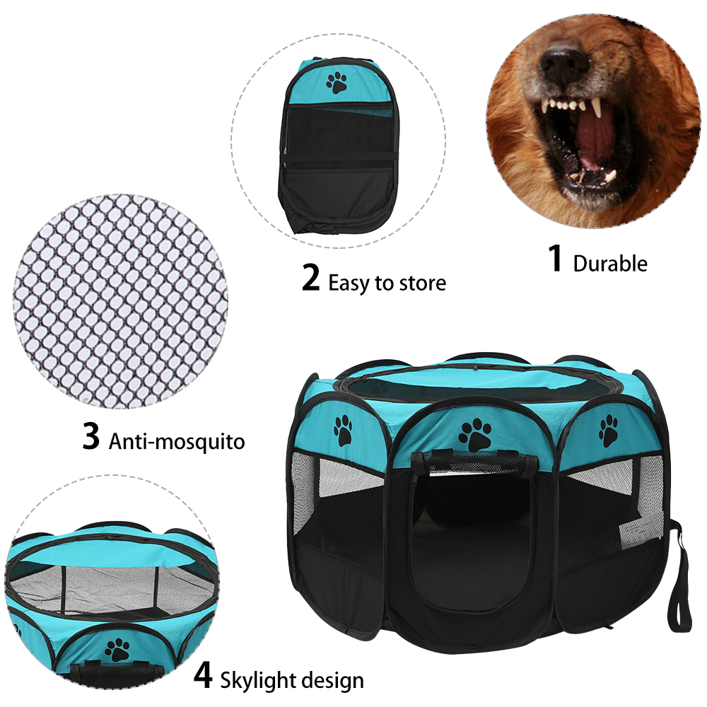 Folding Pet Tent Dog House Cam - Outdoor Camping Dog Fence recensione e prezzo
