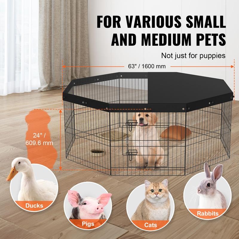 8-Piece Foldable Metal Dog Pen - Outdoor Camping Dog Fence recensione e prezzo