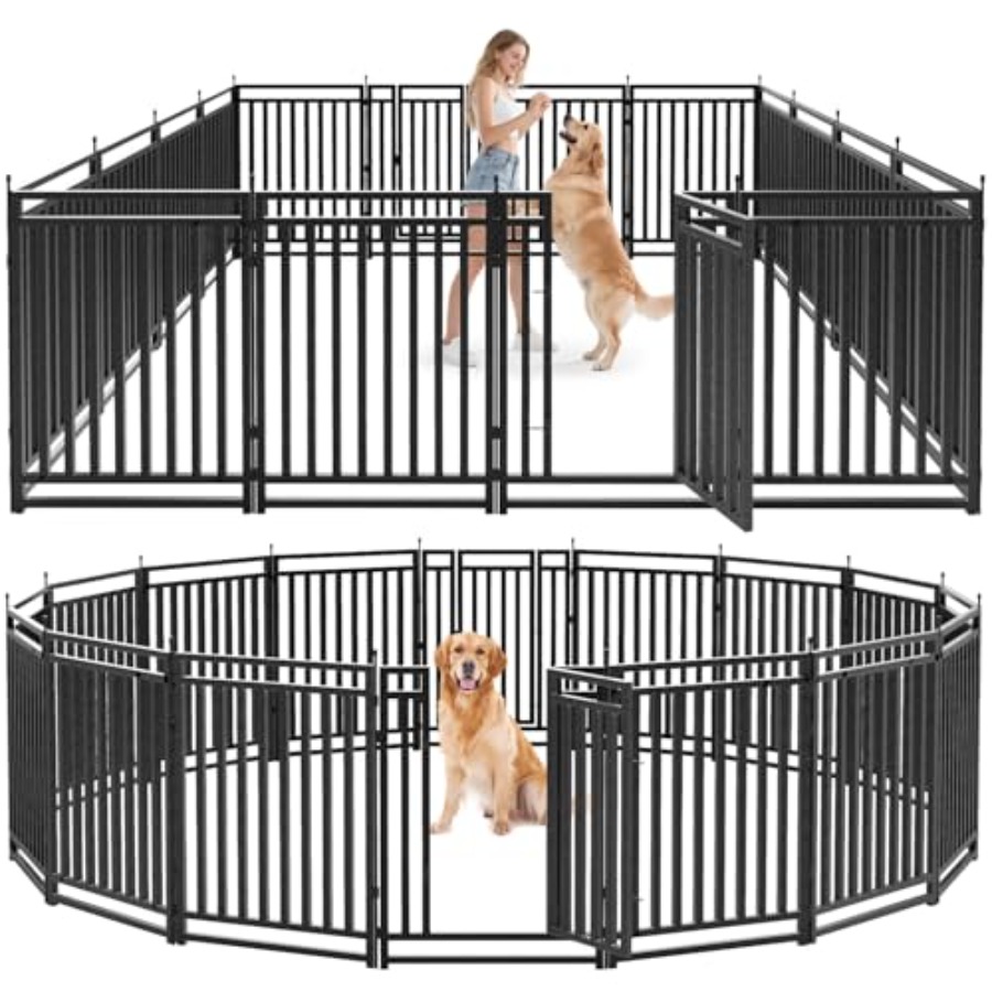 Dog Fence Outdoor for Yard Dog - Outdoor Camping Dog Fence recensione e prezzo