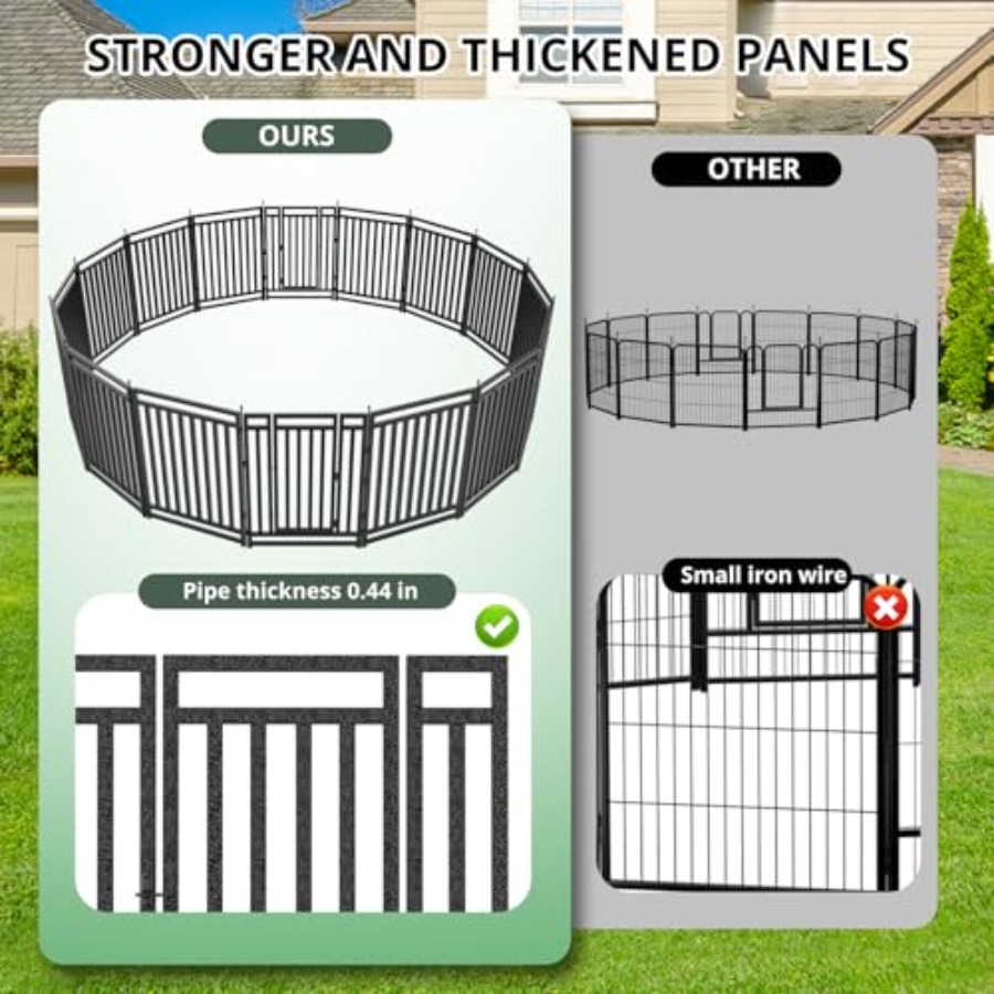 Dog Fence Outdoor for Yard Dog - Outdoor Camping Dog Fence recensione e prezzo