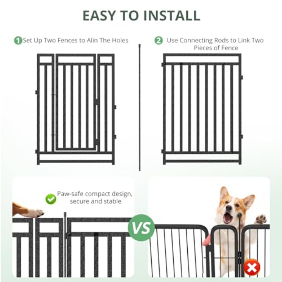 Dog Fence Outdoor for Yard Dog - Outdoor Camping Dog Fence recensione e prezzo