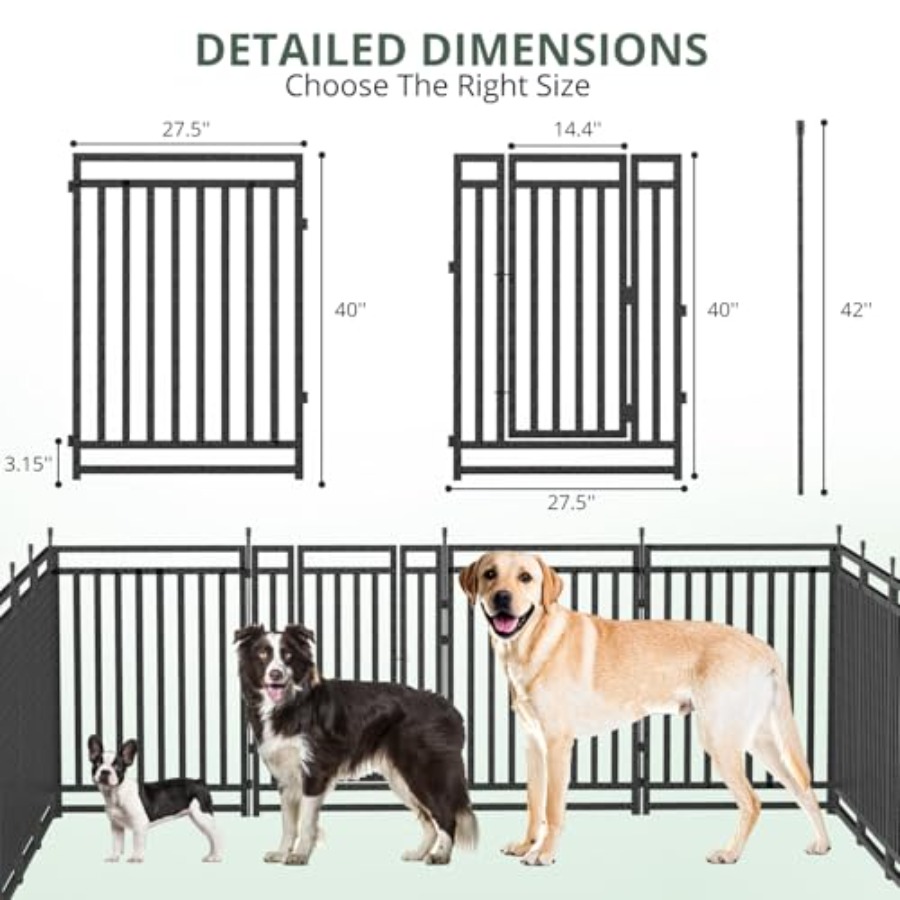 Dog Fence Outdoor for Yard Dog - Outdoor Camping Dog Fence recensione e prezzo